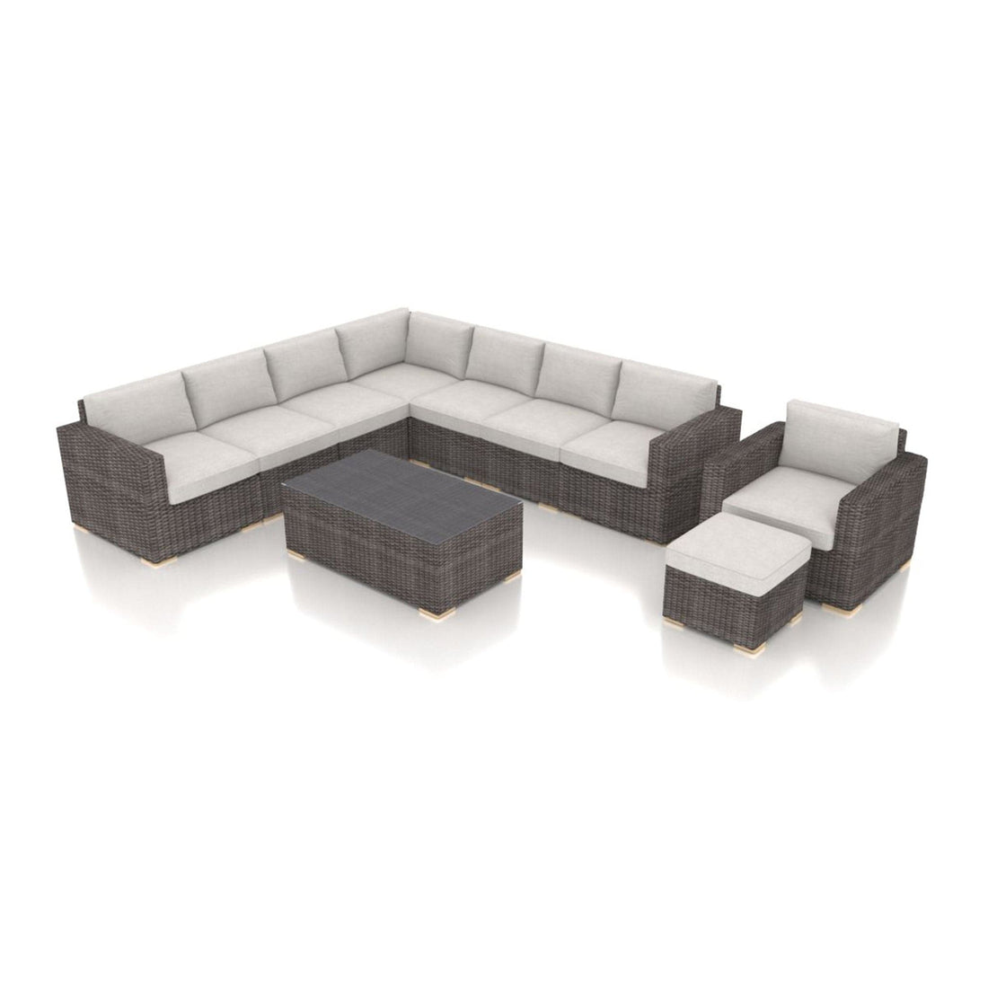 Dune 10 Piece Club Chair Sectional Set