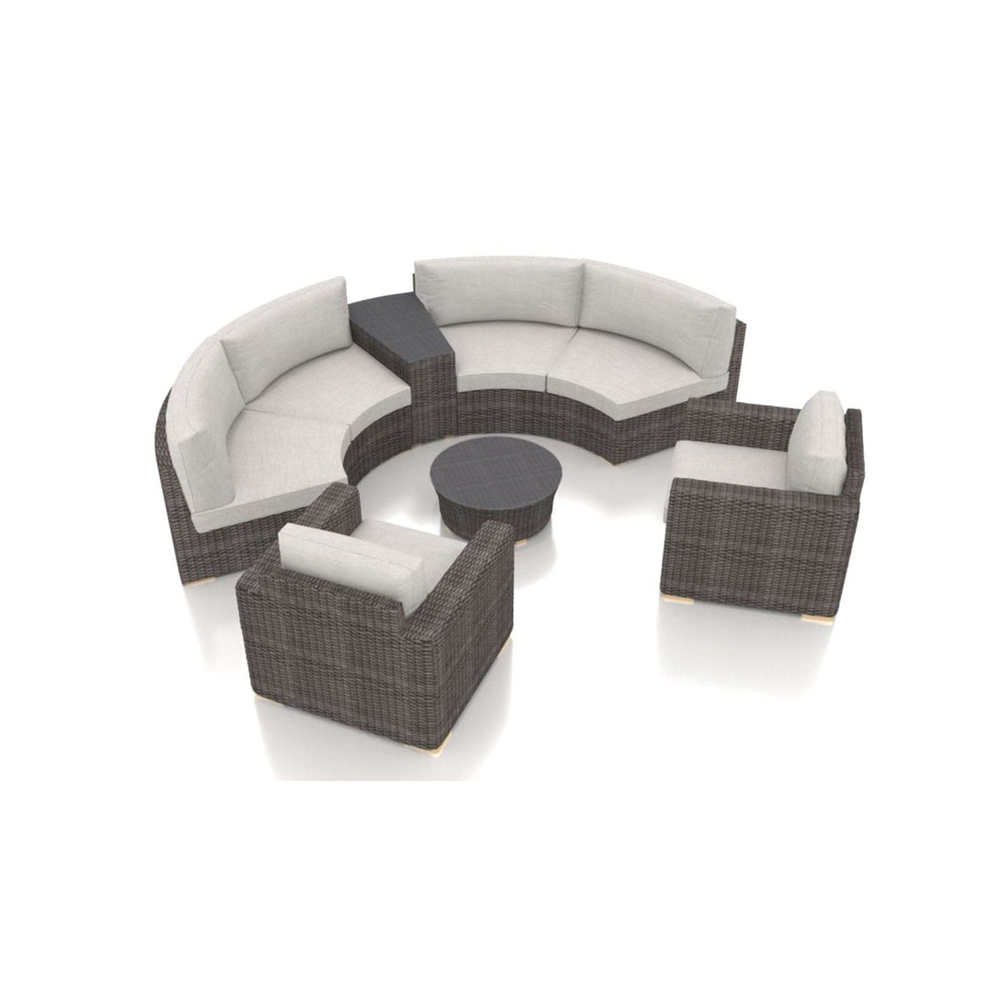 Dune 6 Piece Curve Sectional Set