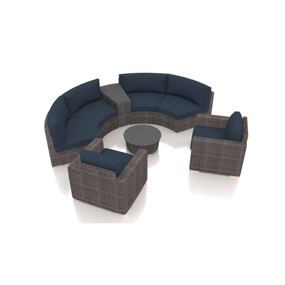 Dune 6 Piece Curve Sectional Set