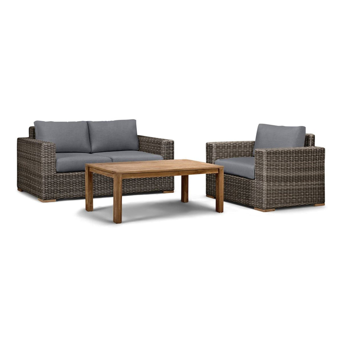 Dune Teak 3 Piece Loveseat Set