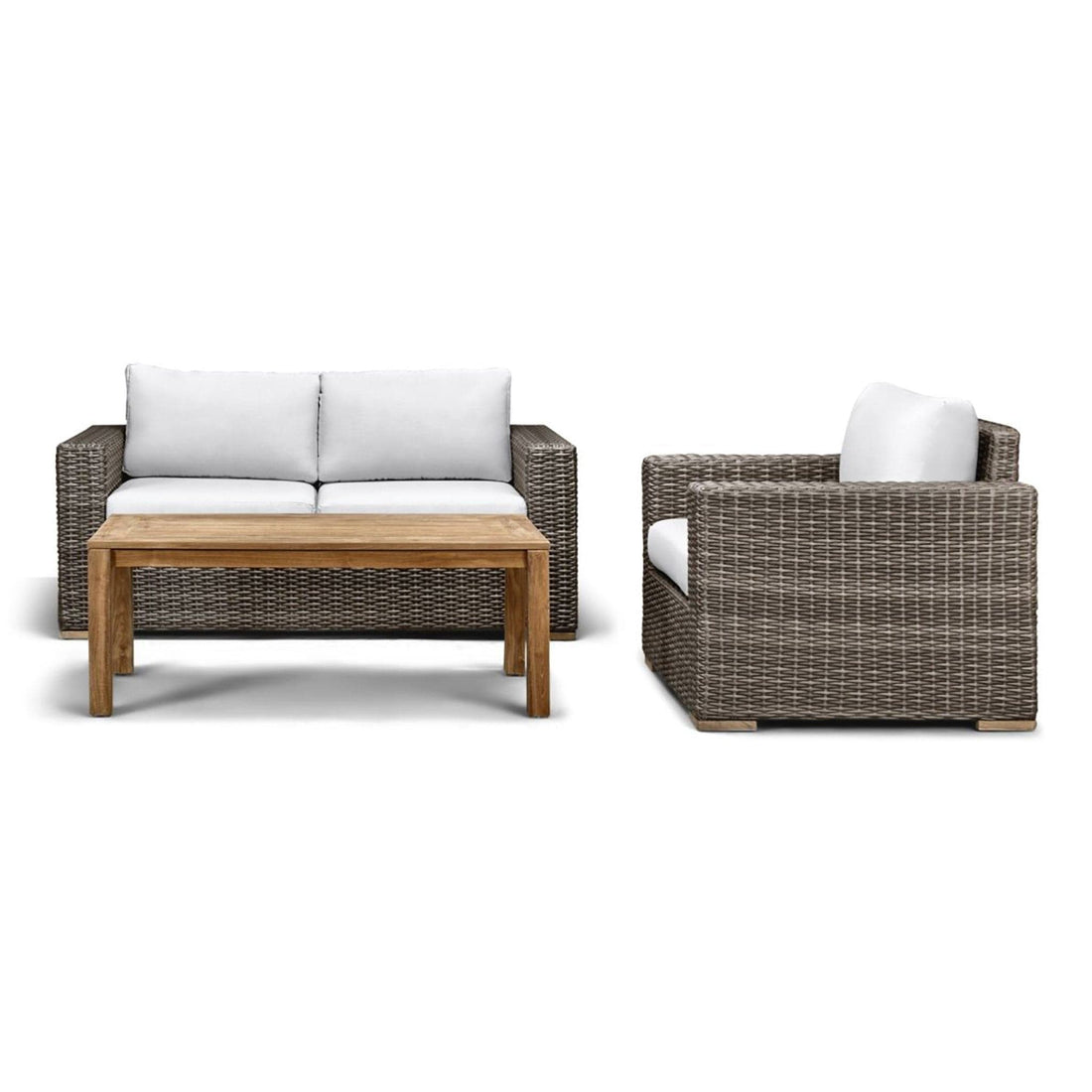 Dune Teak 3 Piece Loveseat Set