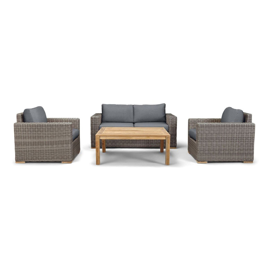 Dune Teak 4 Piece Loveseat Set