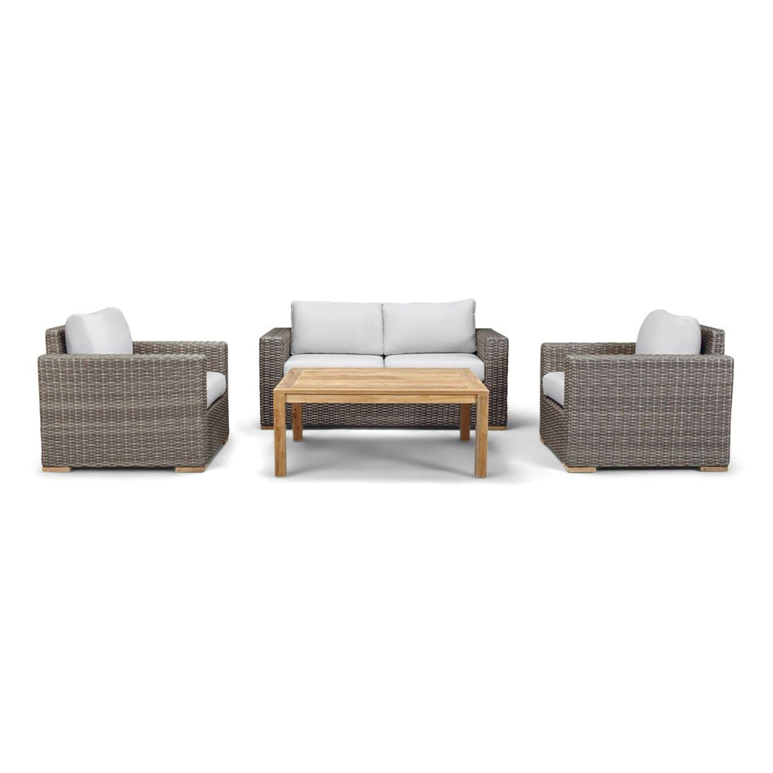 Dune Teak 4 Piece Loveseat Set