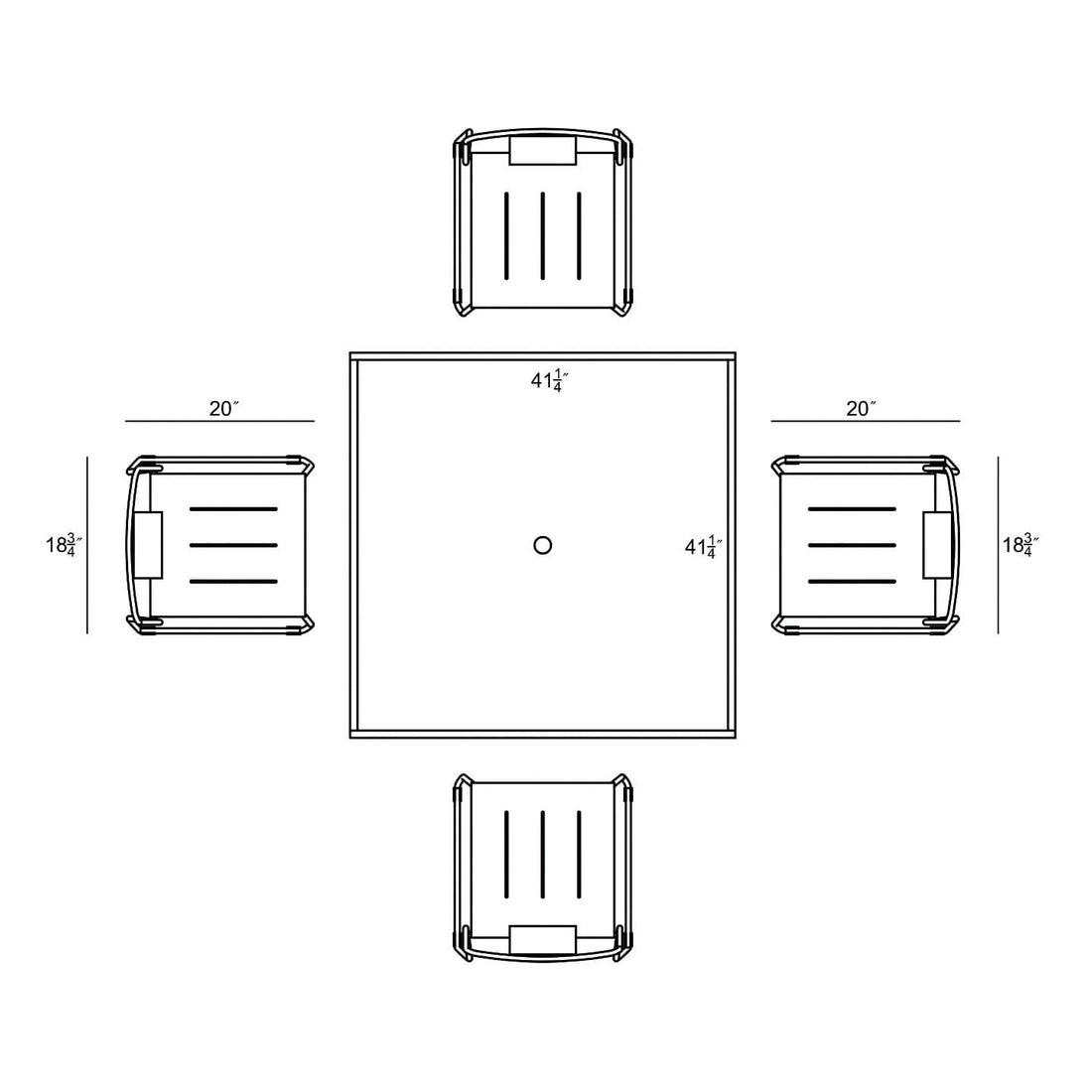 Frank 5 Piece Dining Set