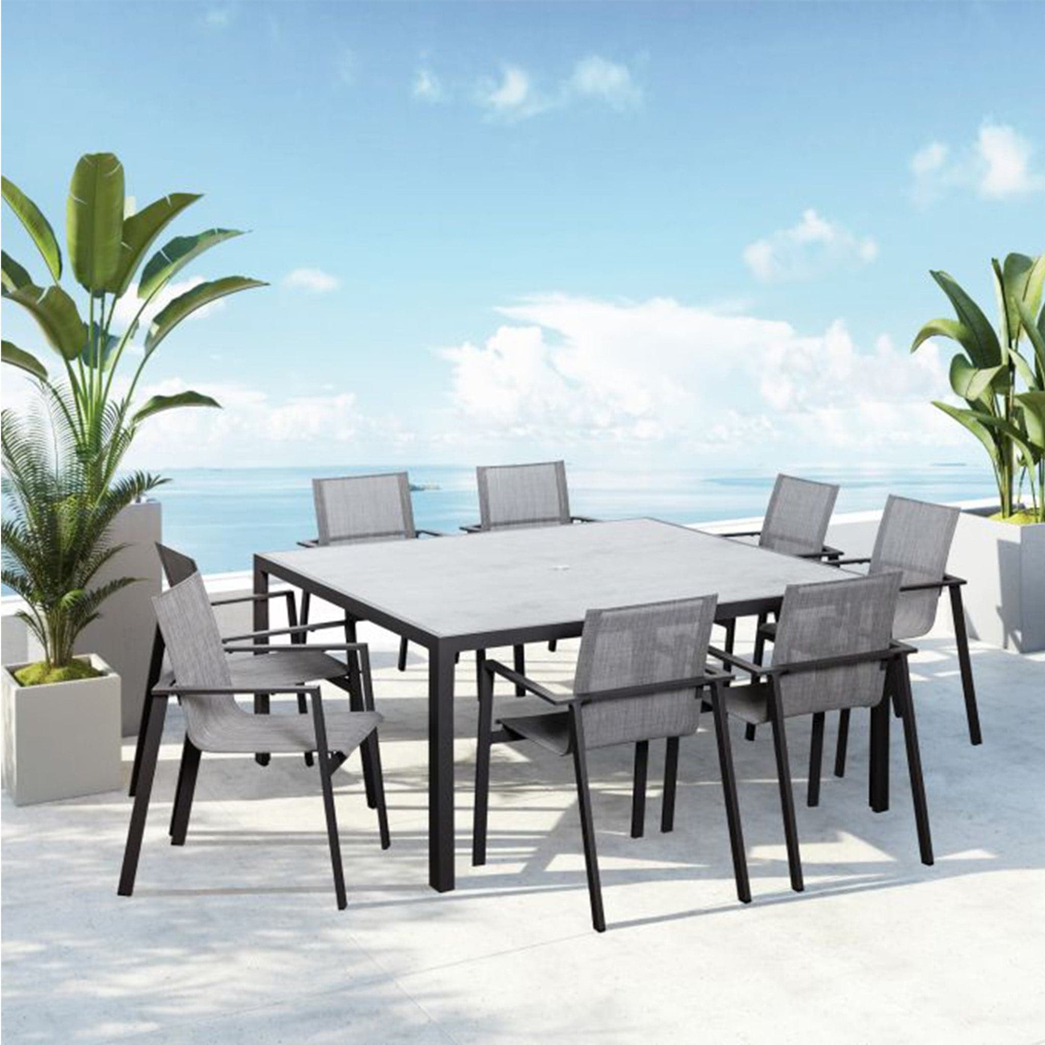 Lift 9 Piece Square Dining Set