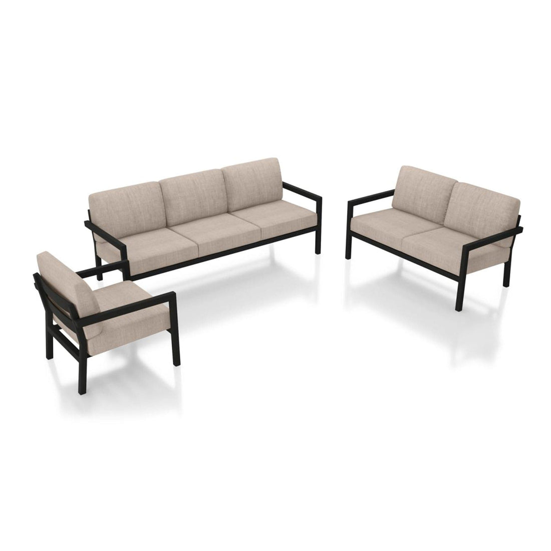 Pacifica 3 Piece Sofa Loveseat Set