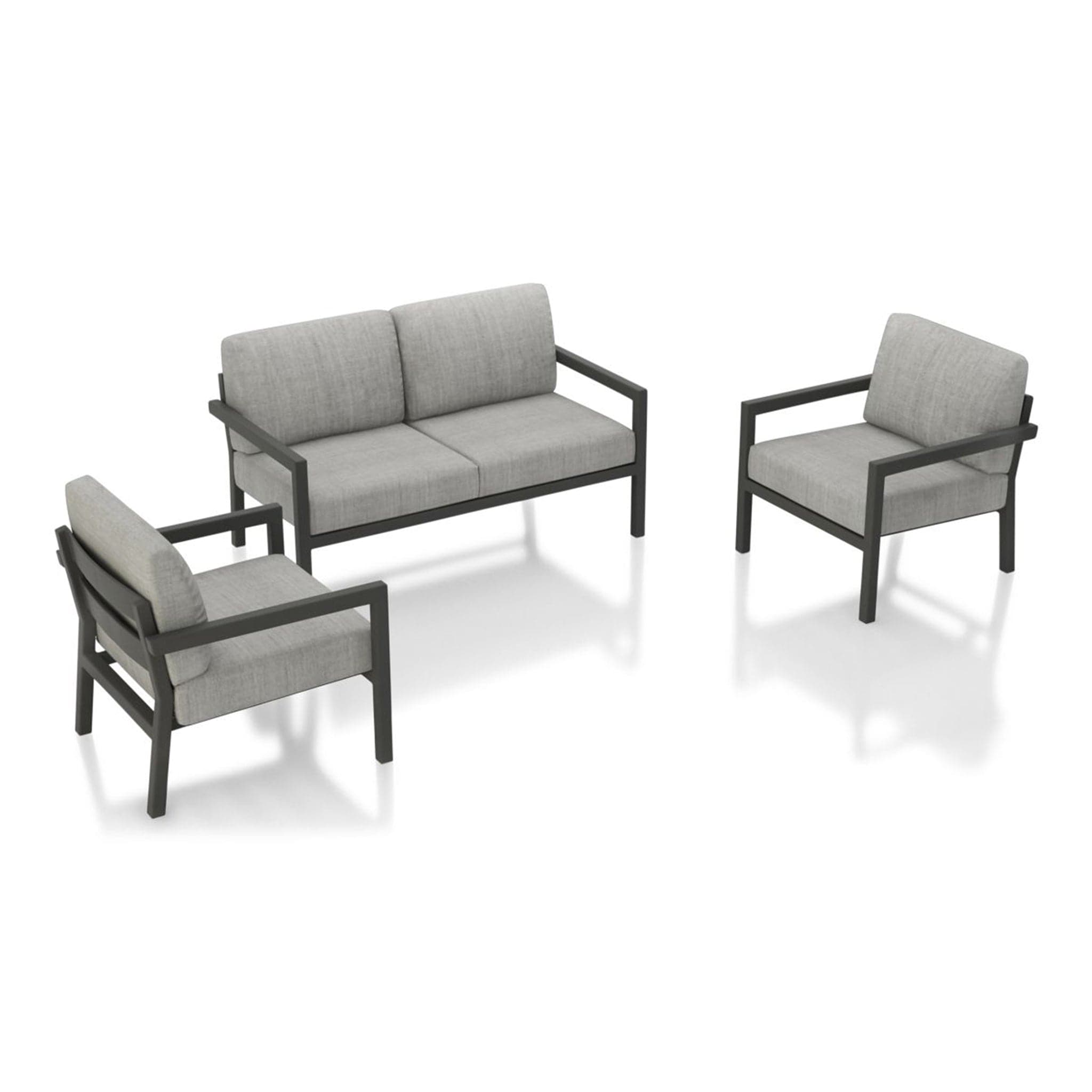 Pacifica 3 Piece Loveseat Set