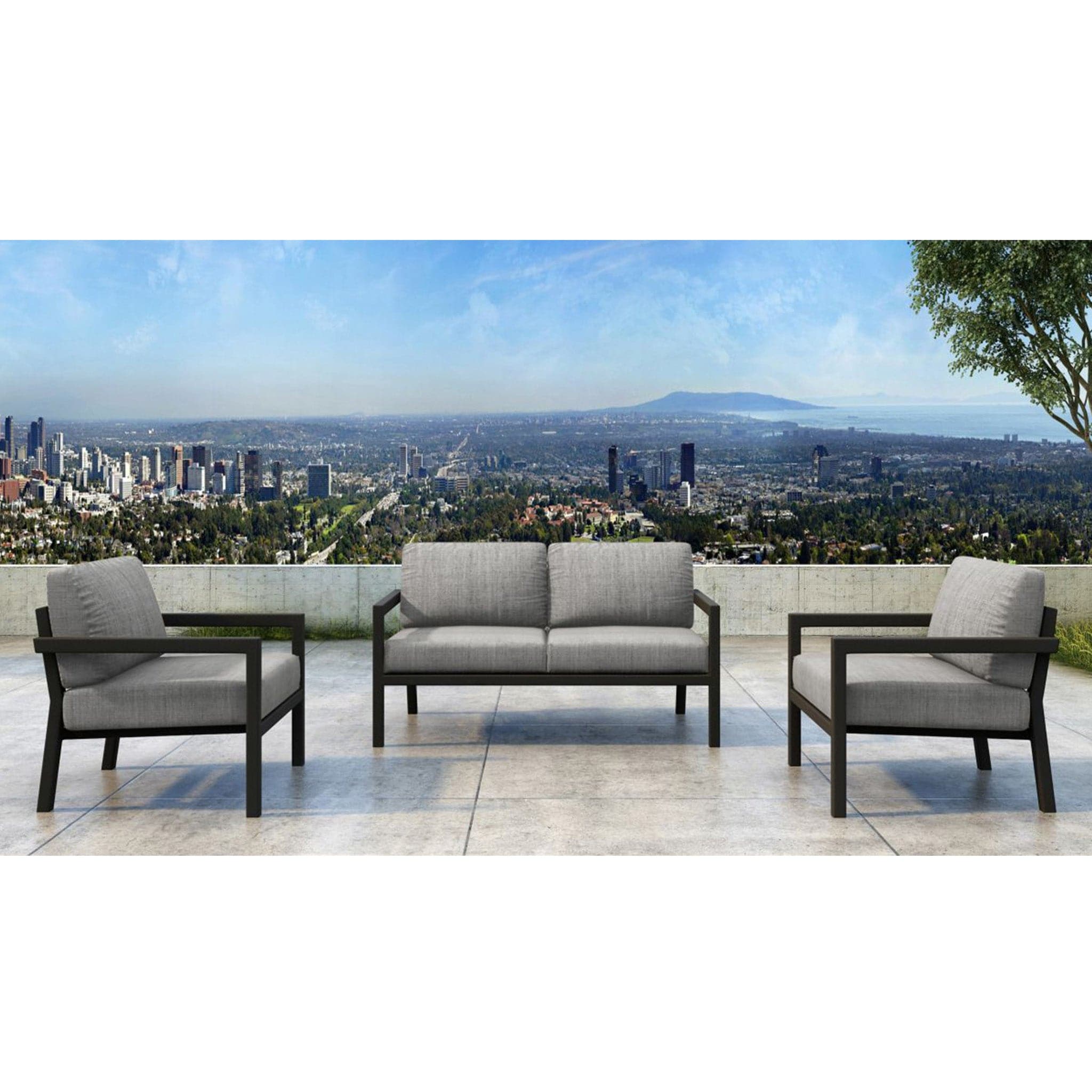 Pacifica 3 Piece Loveseat Set