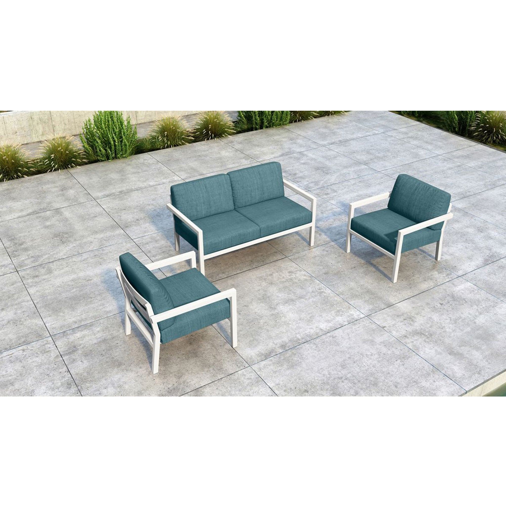 Pacifica 3 Piece Loveseat Set