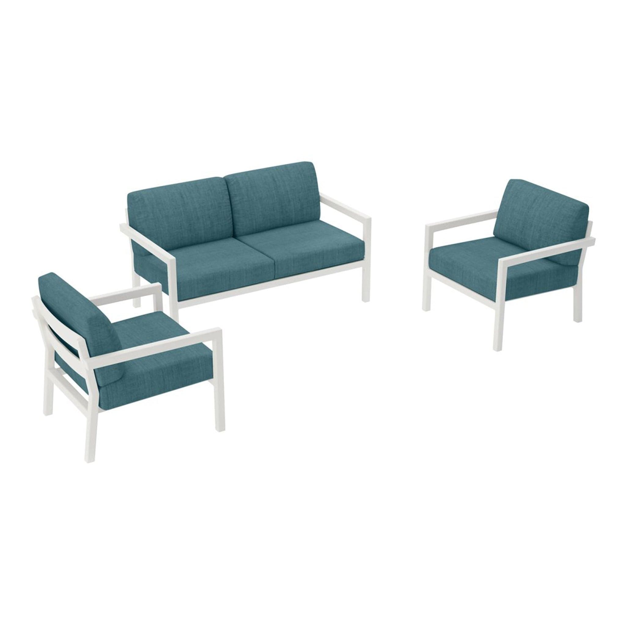 Pacifica 3 Piece Loveseat Set