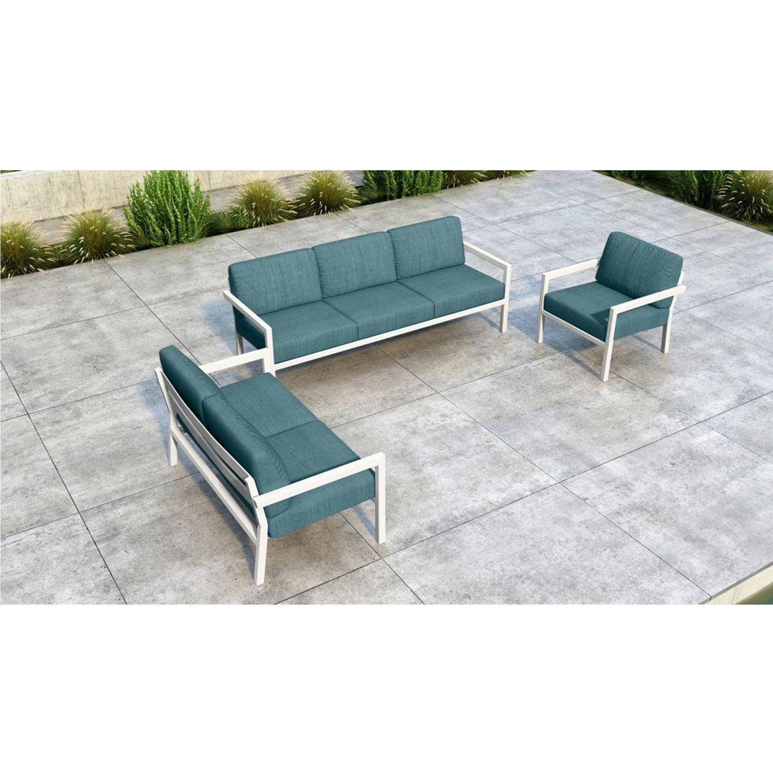 Pacifica 3 Piece Sofa Loveseat Set