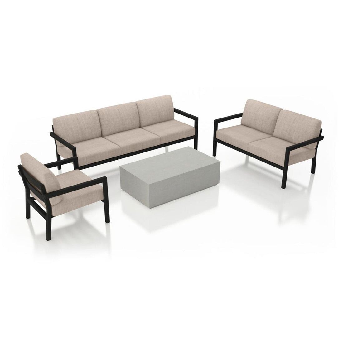 Pacifica Mason 4 Piece Sofa Loveseat Set