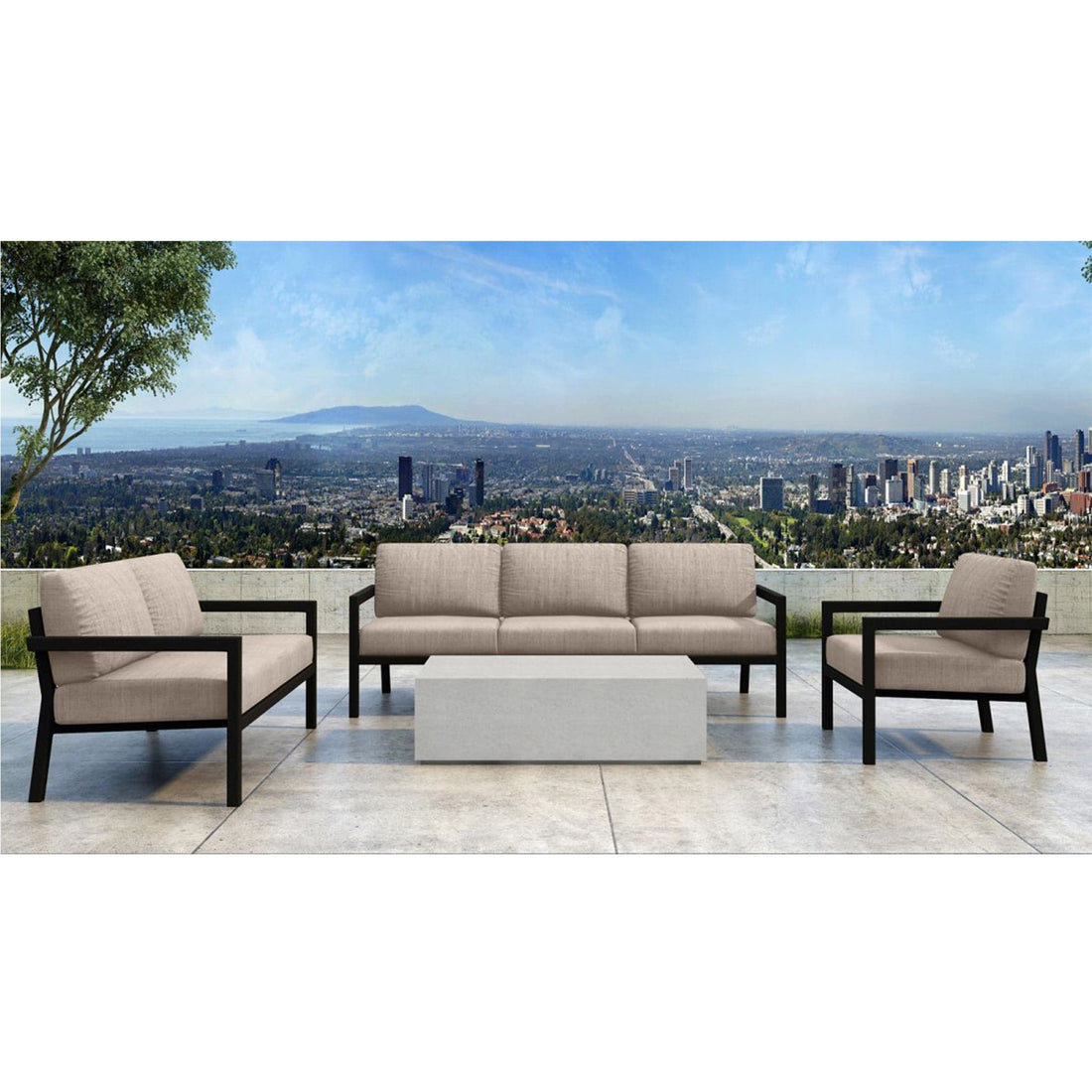 Pacifica Mason 4 Piece Sofa Loveseat Set