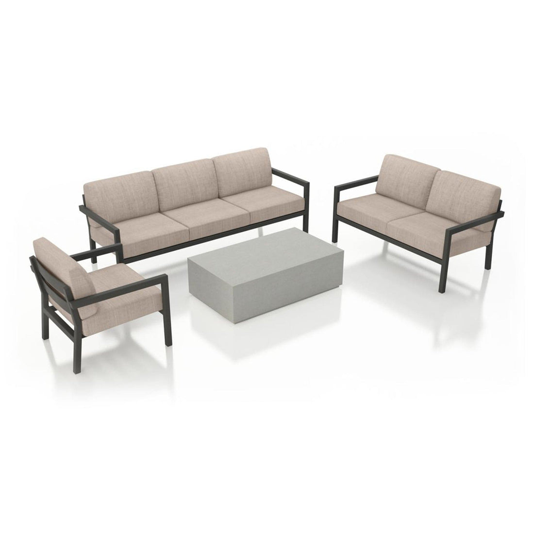 Pacifica Mason 4 Piece Sofa Loveseat Set