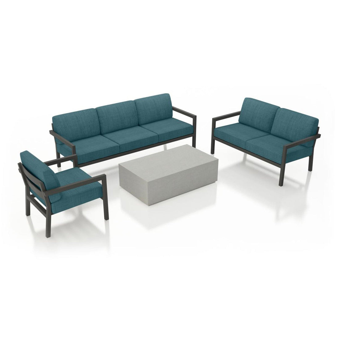 Pacifica Mason 4 Piece Sofa Loveseat Set