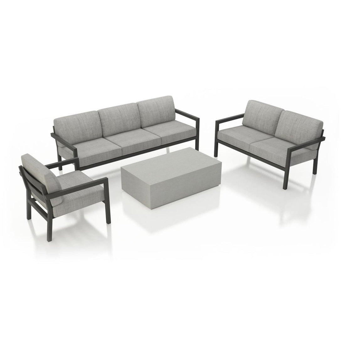 Pacifica Mason 4 Piece Sofa Loveseat Set