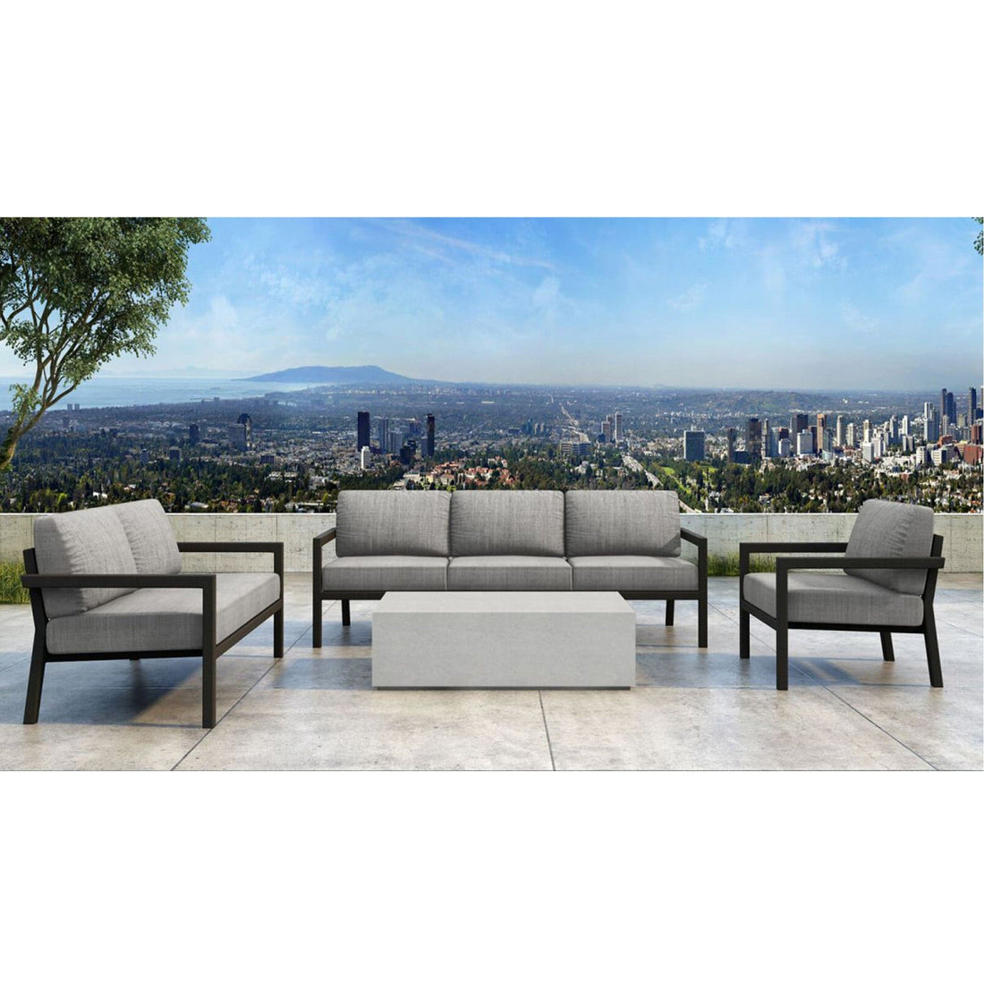 Pacifica Mason 4 Piece Sofa Loveseat Set