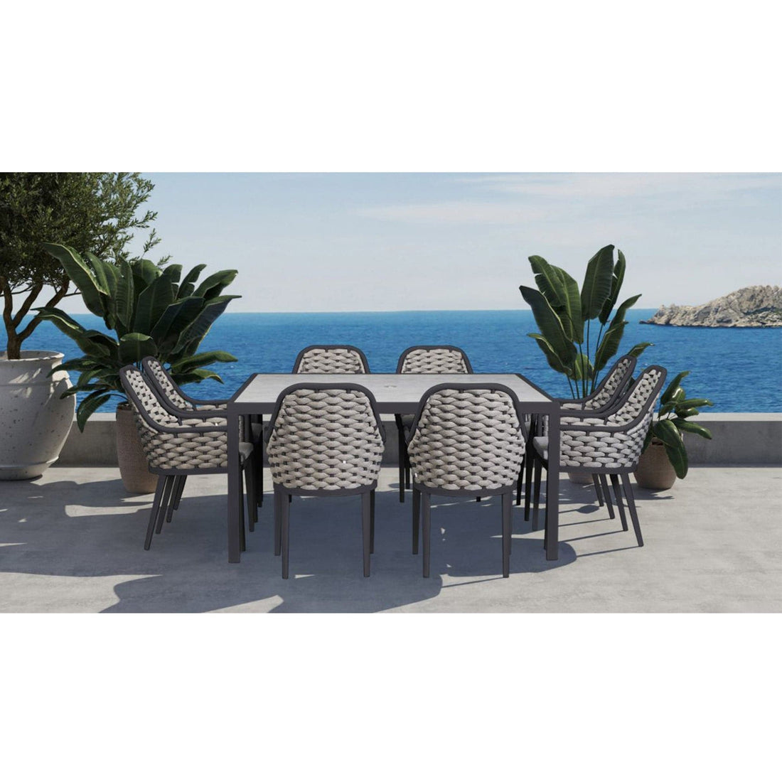 Parlor 9 Piece Square Dining Set