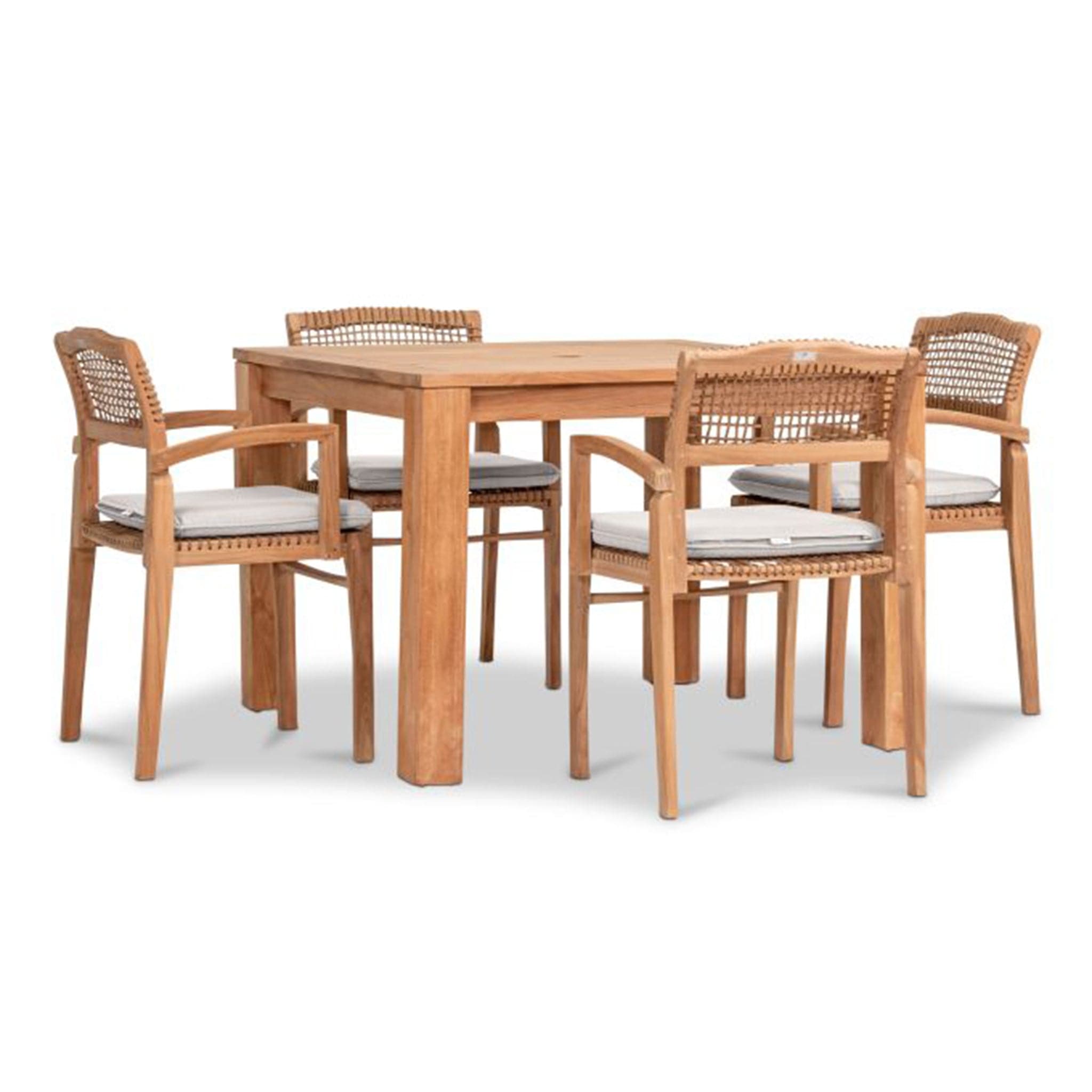 Sands 5 Piece Arm Dining Set