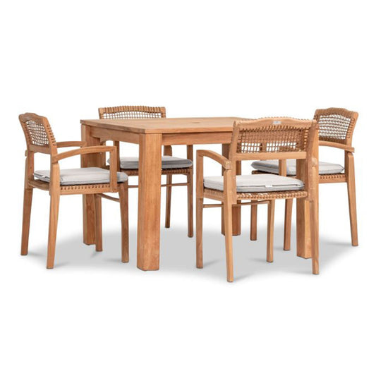  Sands 5 Piece Arm Dining Set 