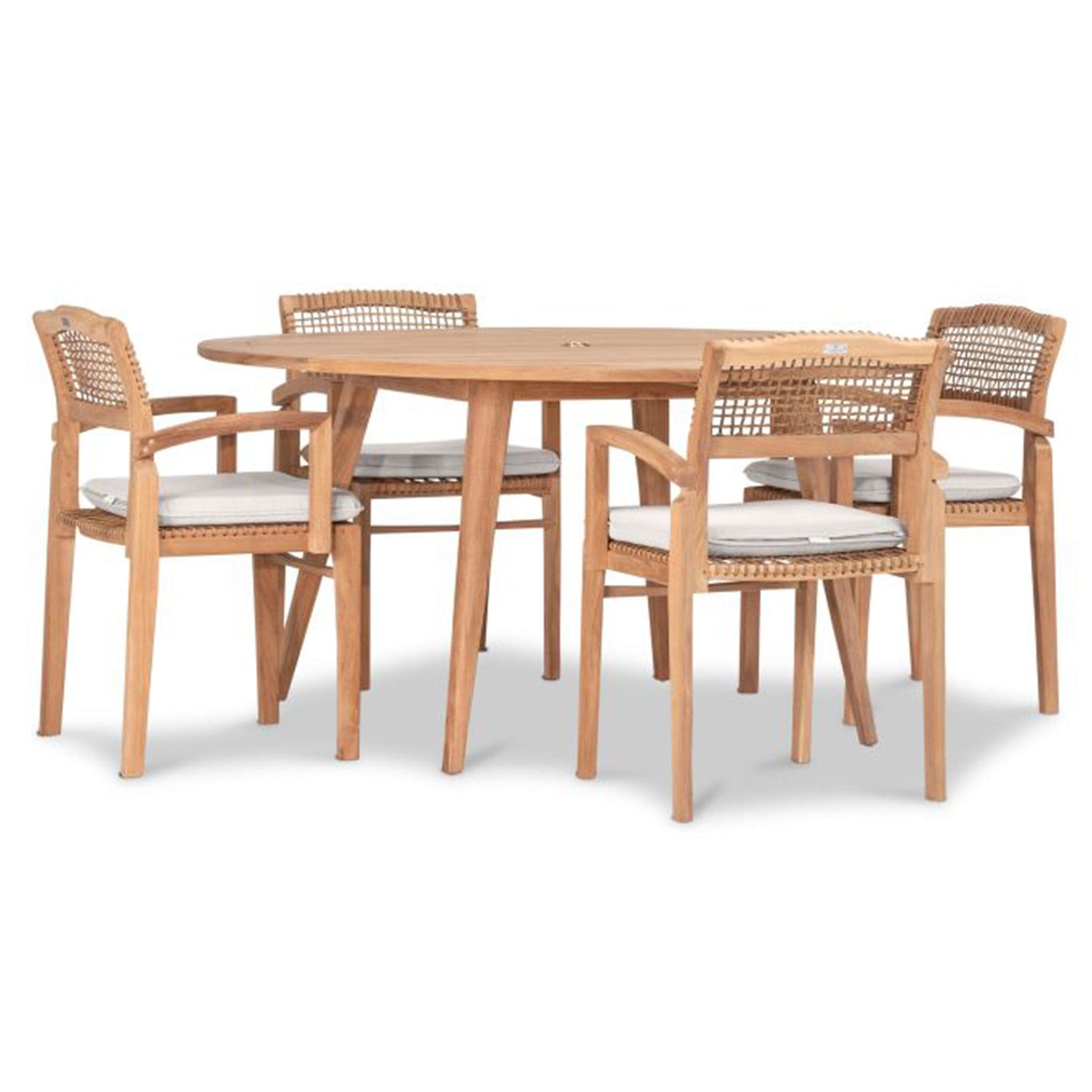 Sands 5 Piece Arm Round Dining Set