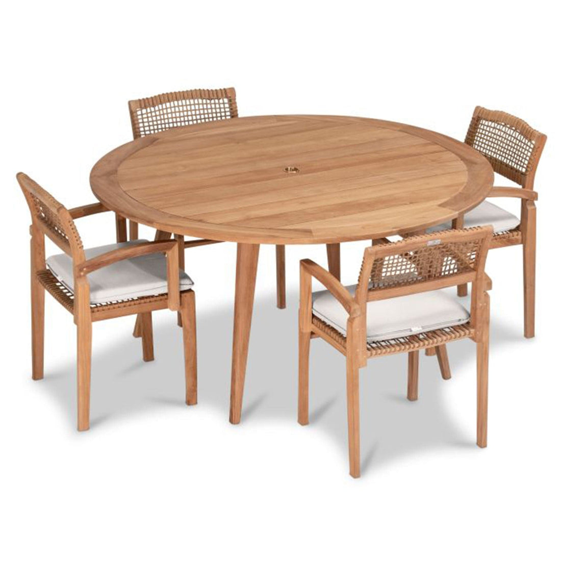 Sands 5 Piece Arm Round Dining Set