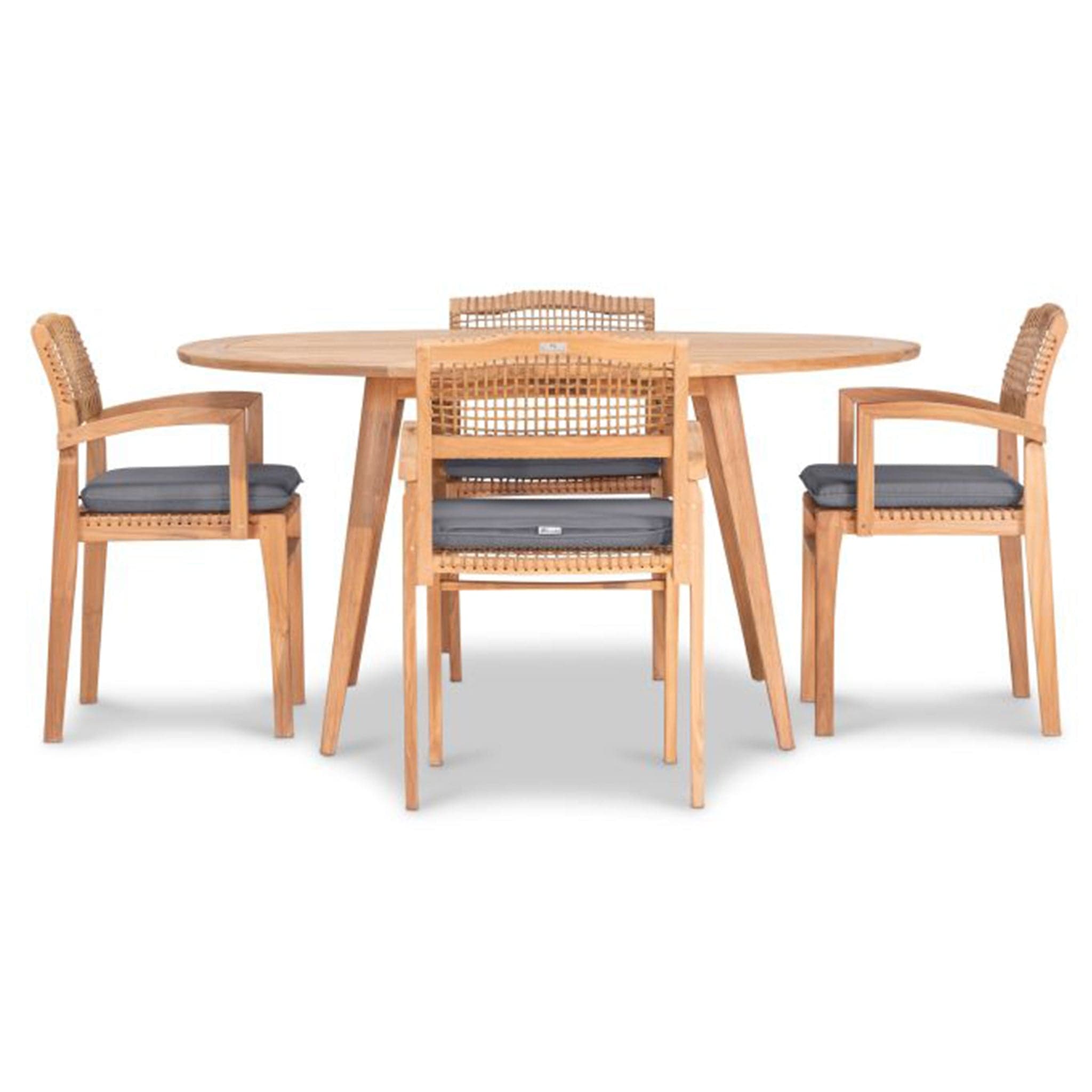 Sands 5 Piece Arm Round Dining Set