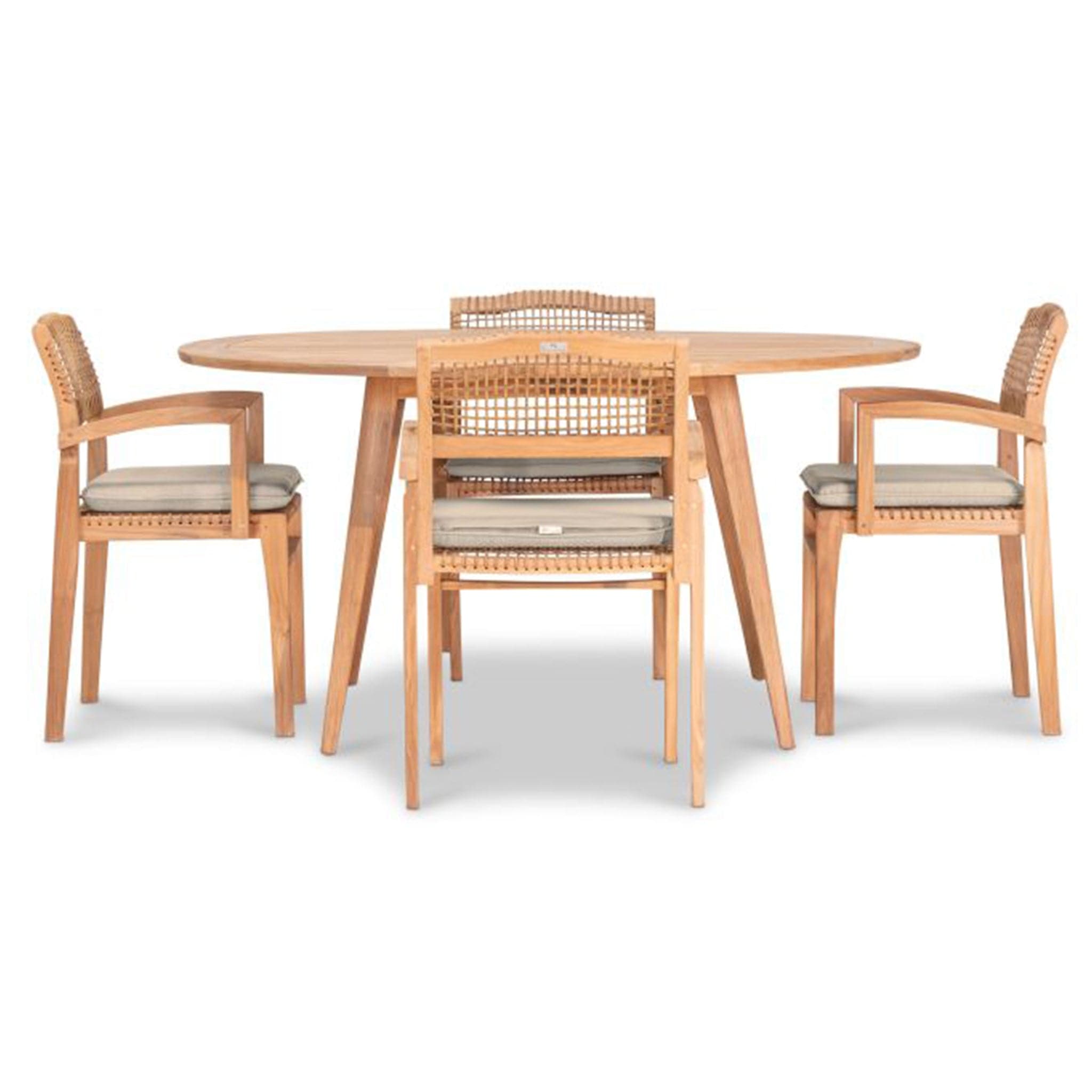 Sands 5 Piece Arm Round Dining Set