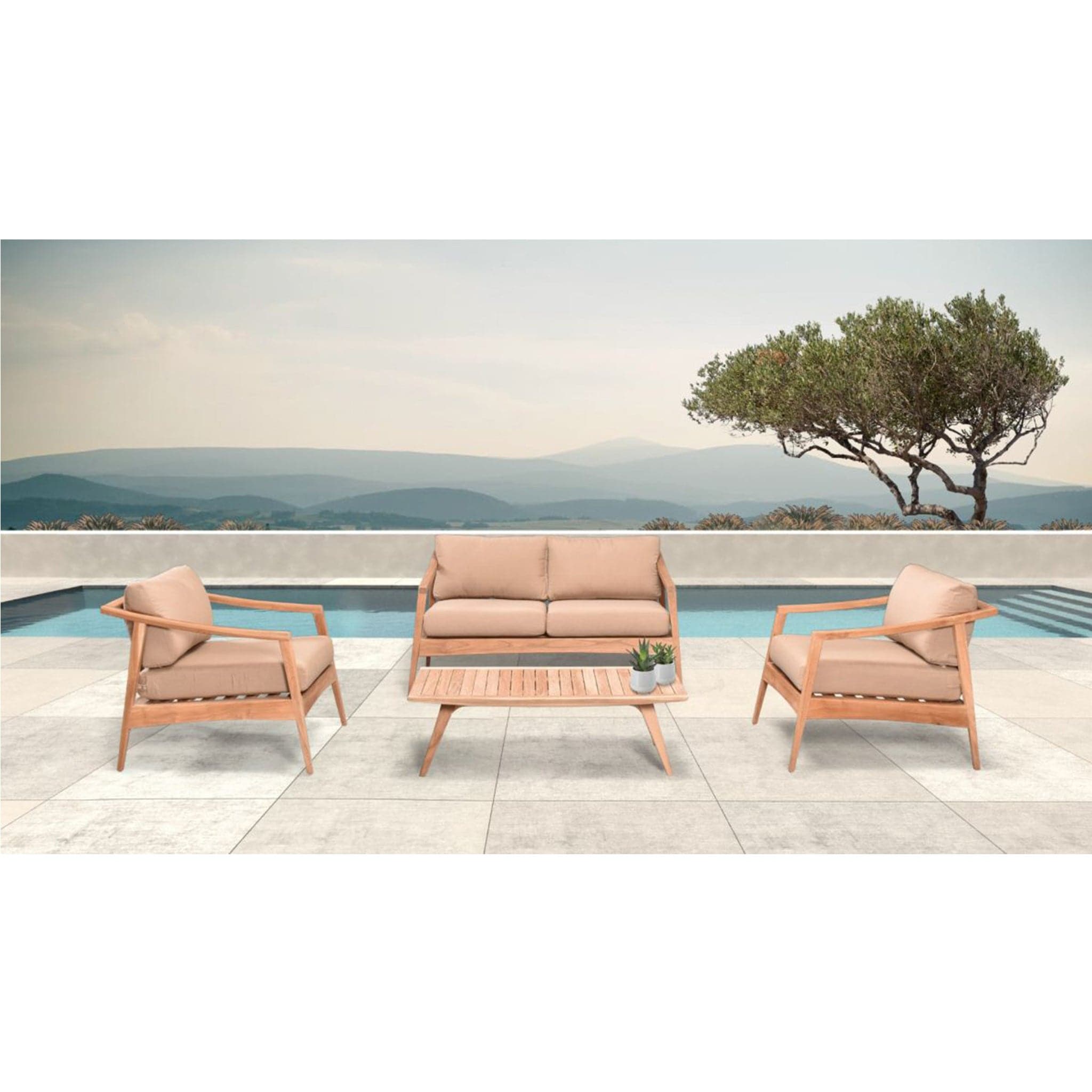 Tango 4 Piece Loveseat Set