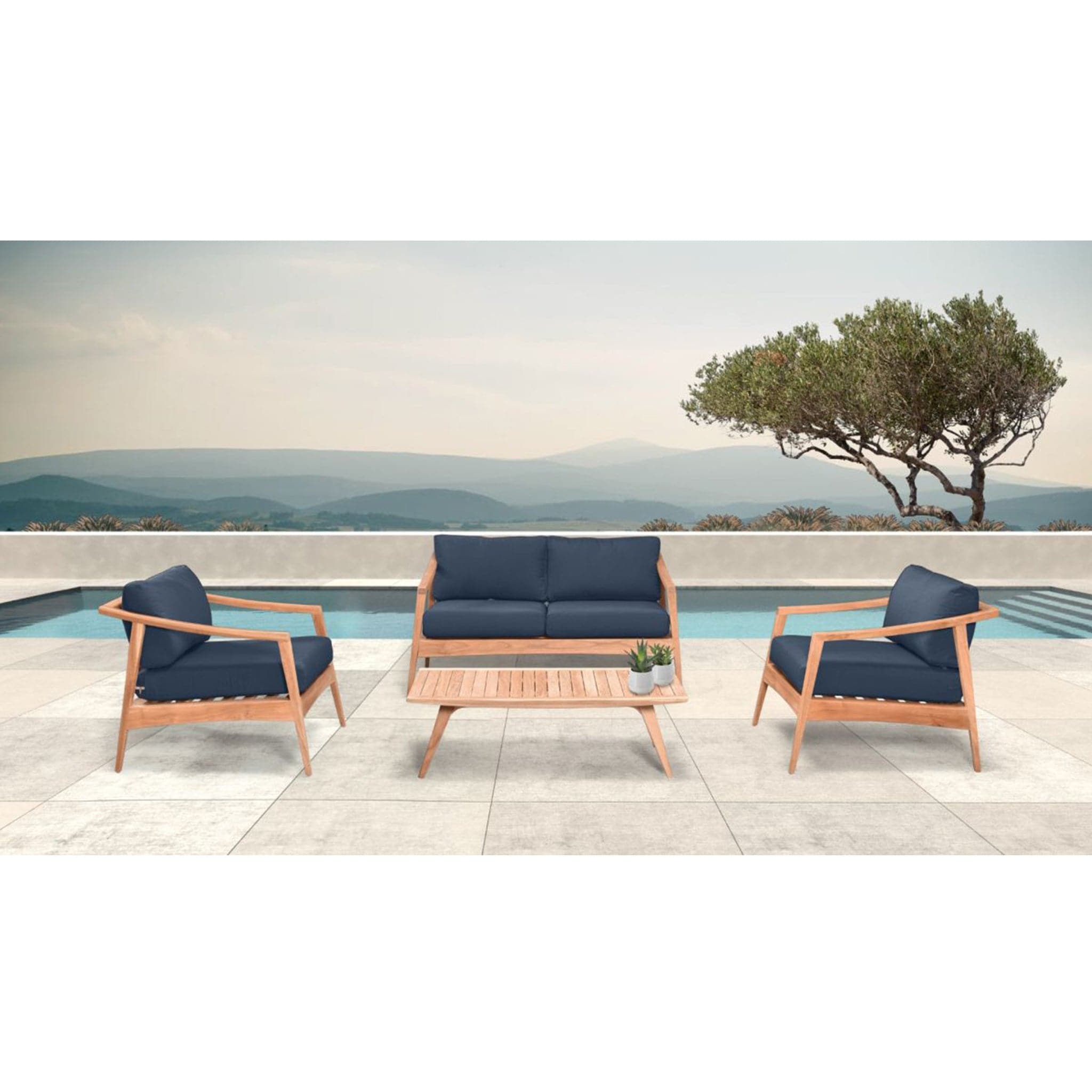 Tango 4 Piece Loveseat Set