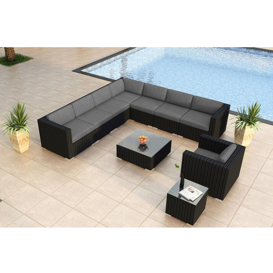 Urbana 10 Piece Club Chair Sectional Set