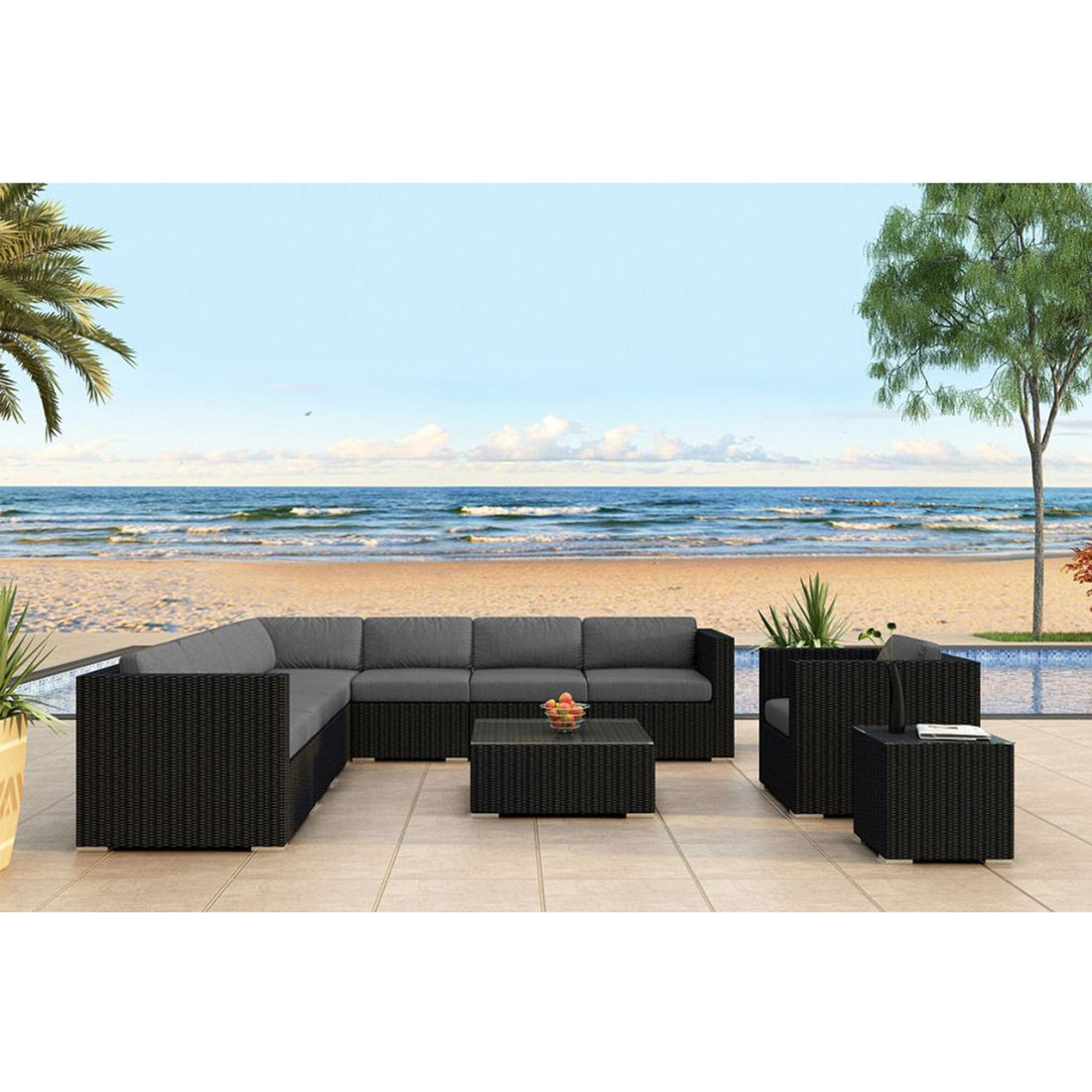 Urbana 10 Piece Club Chair Sectional Set