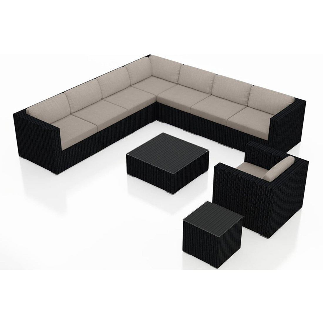 Urbana 10 Piece Club Chair Sectional Set