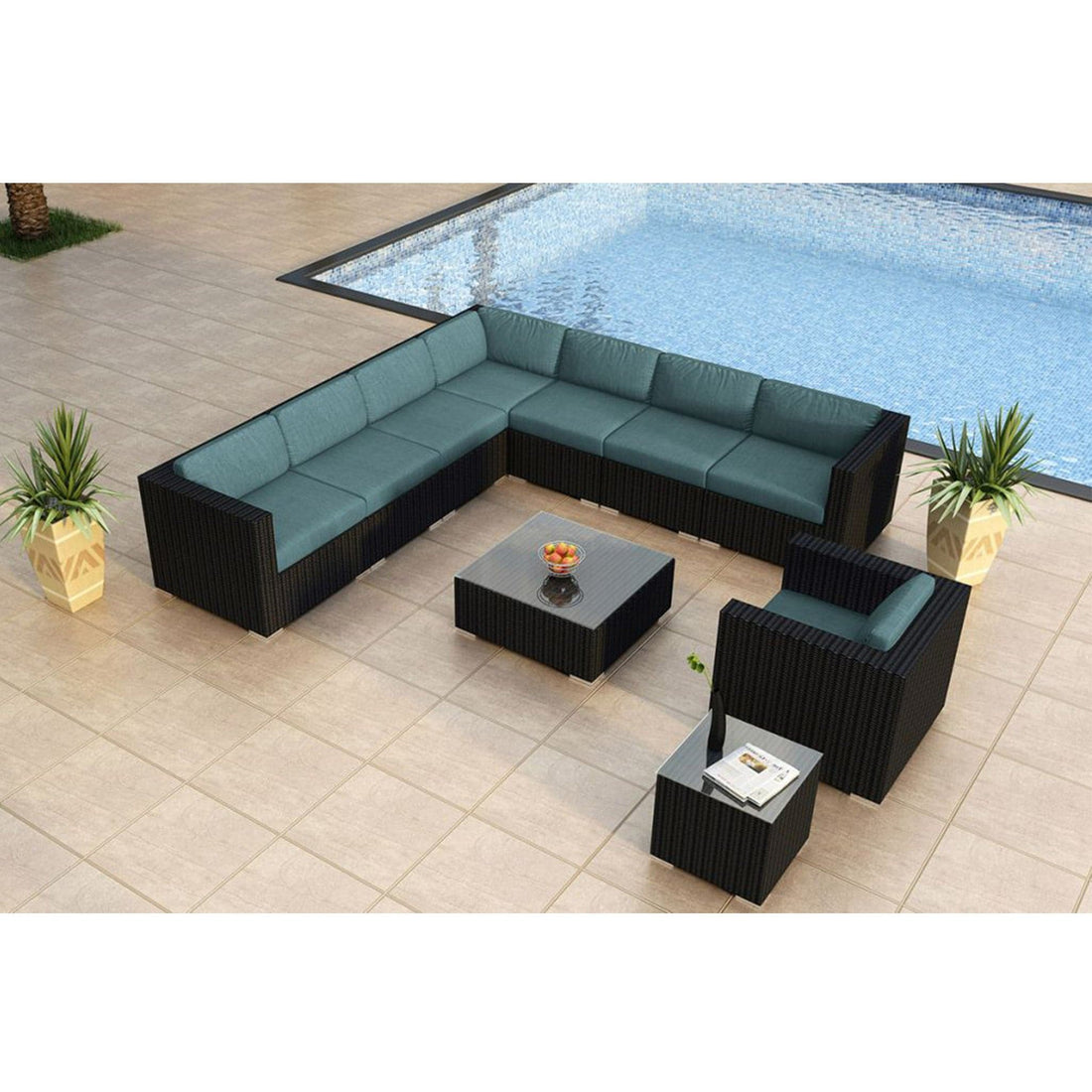 Urbana 10 Piece Club Chair Sectional Set