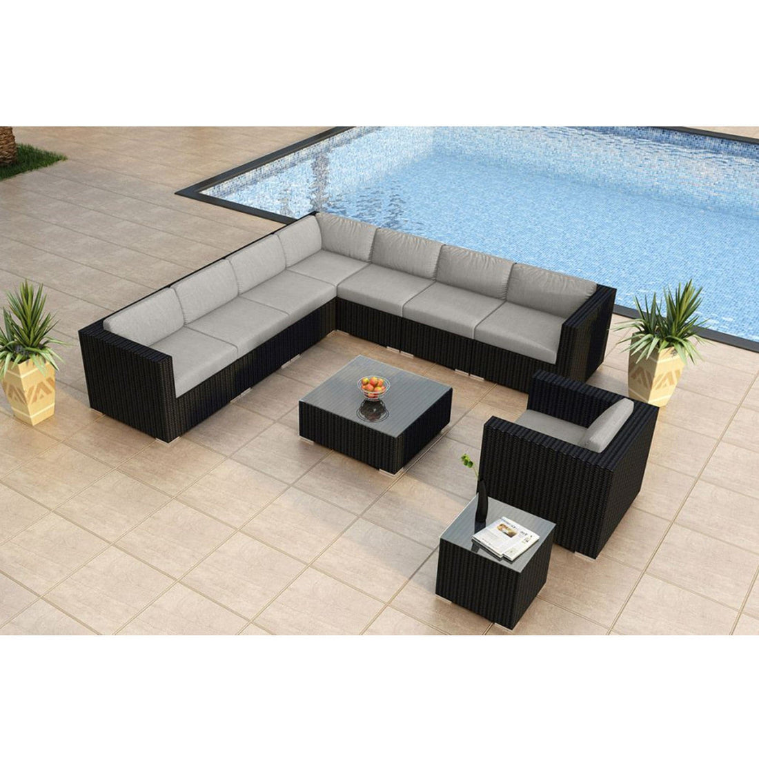 Urbana 10 Piece Club Chair Sectional Set