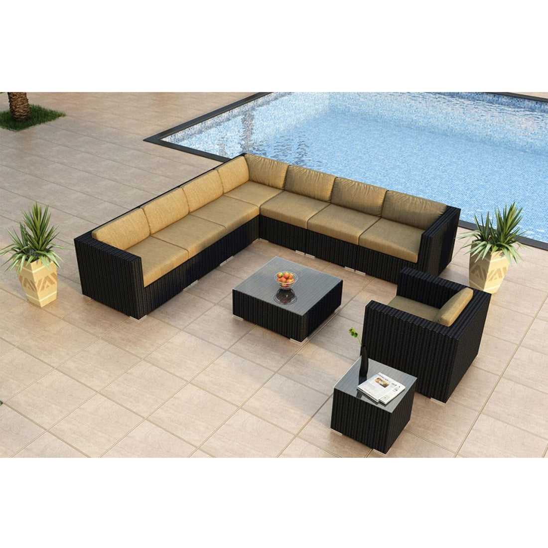 Urbana 10 Piece Club Chair Sectional Set