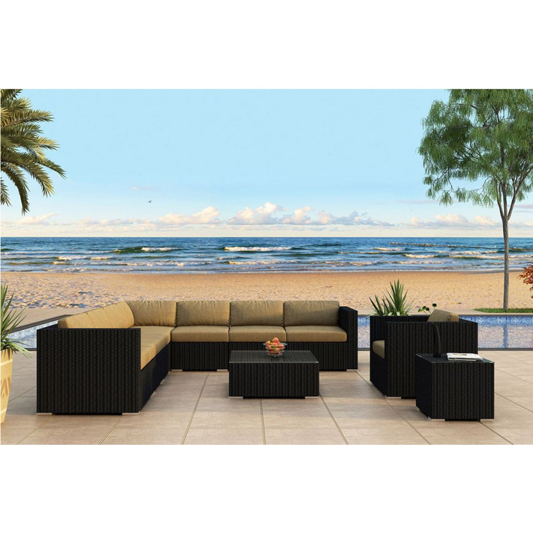 Urbana 10 Piece Club Chair Sectional Set