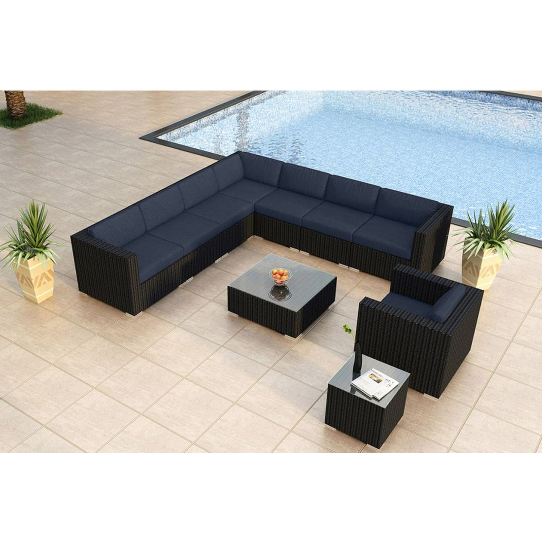 Urbana 10 Piece Club Chair Sectional Set