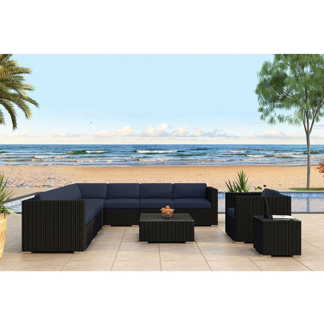 Urbana 10 Piece Club Chair Sectional Set