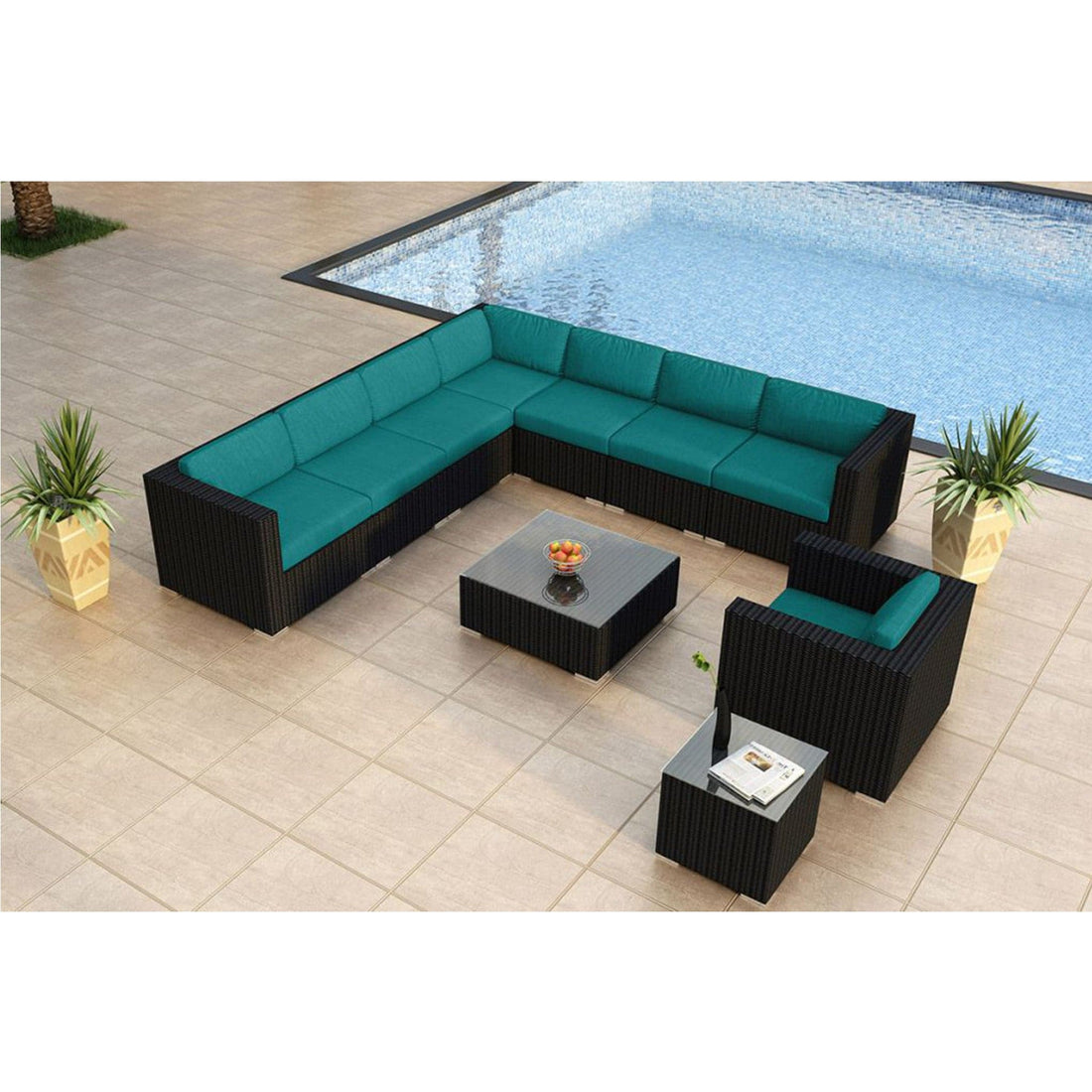 Urbana 10 Piece Club Chair Sectional Set