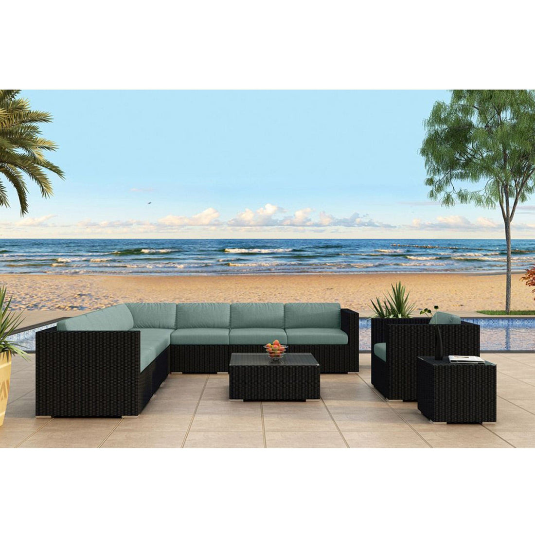 Urbana 10 Piece Club Chair Sectional Set