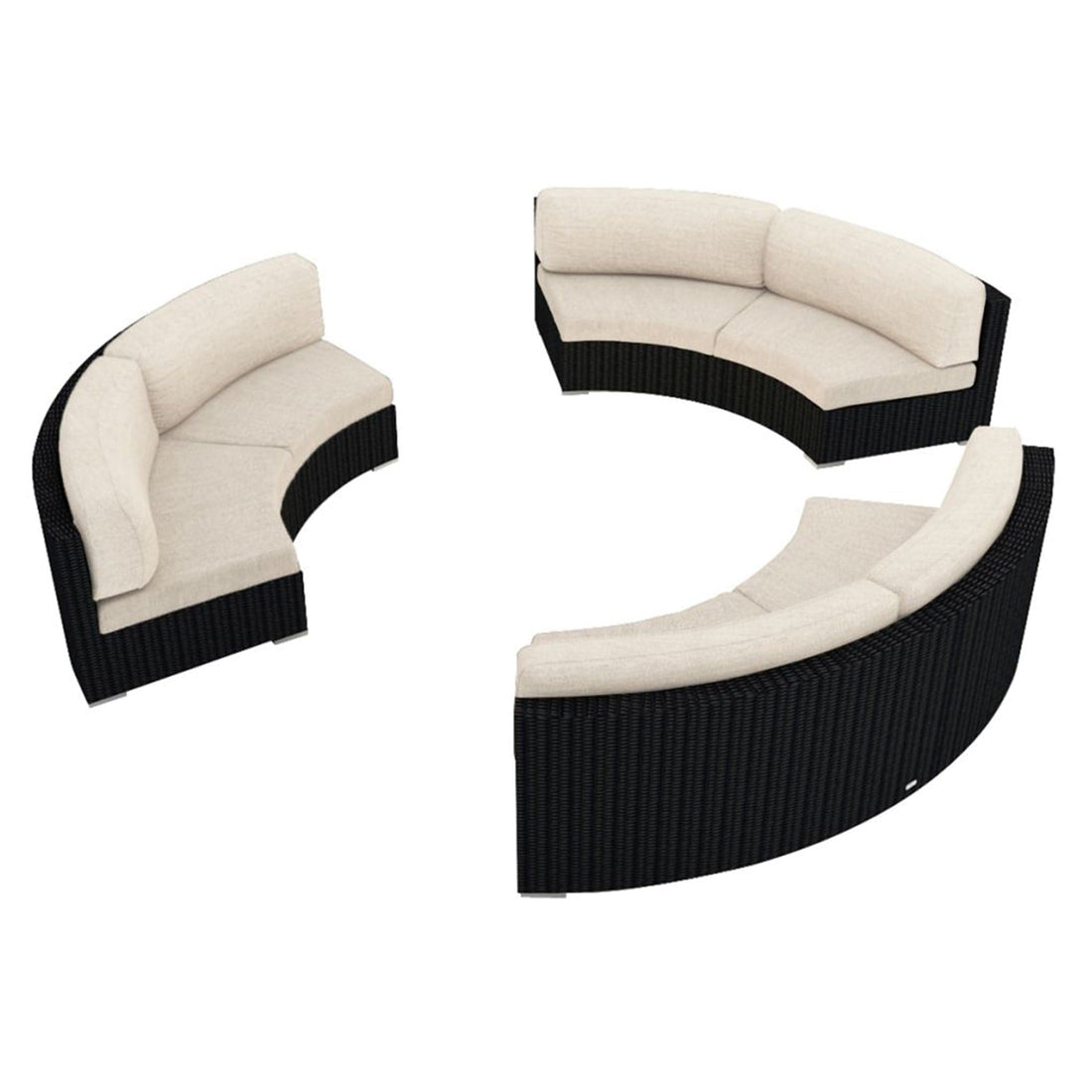 Urbana 3 Piece Curve Sectional Set