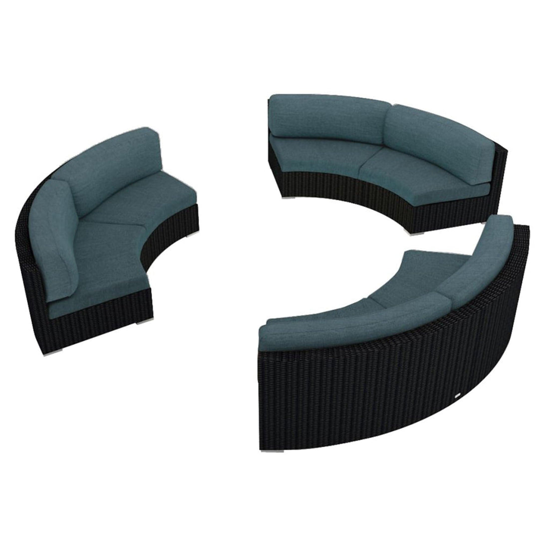 Urbana 3 Piece Curve Sectional Set