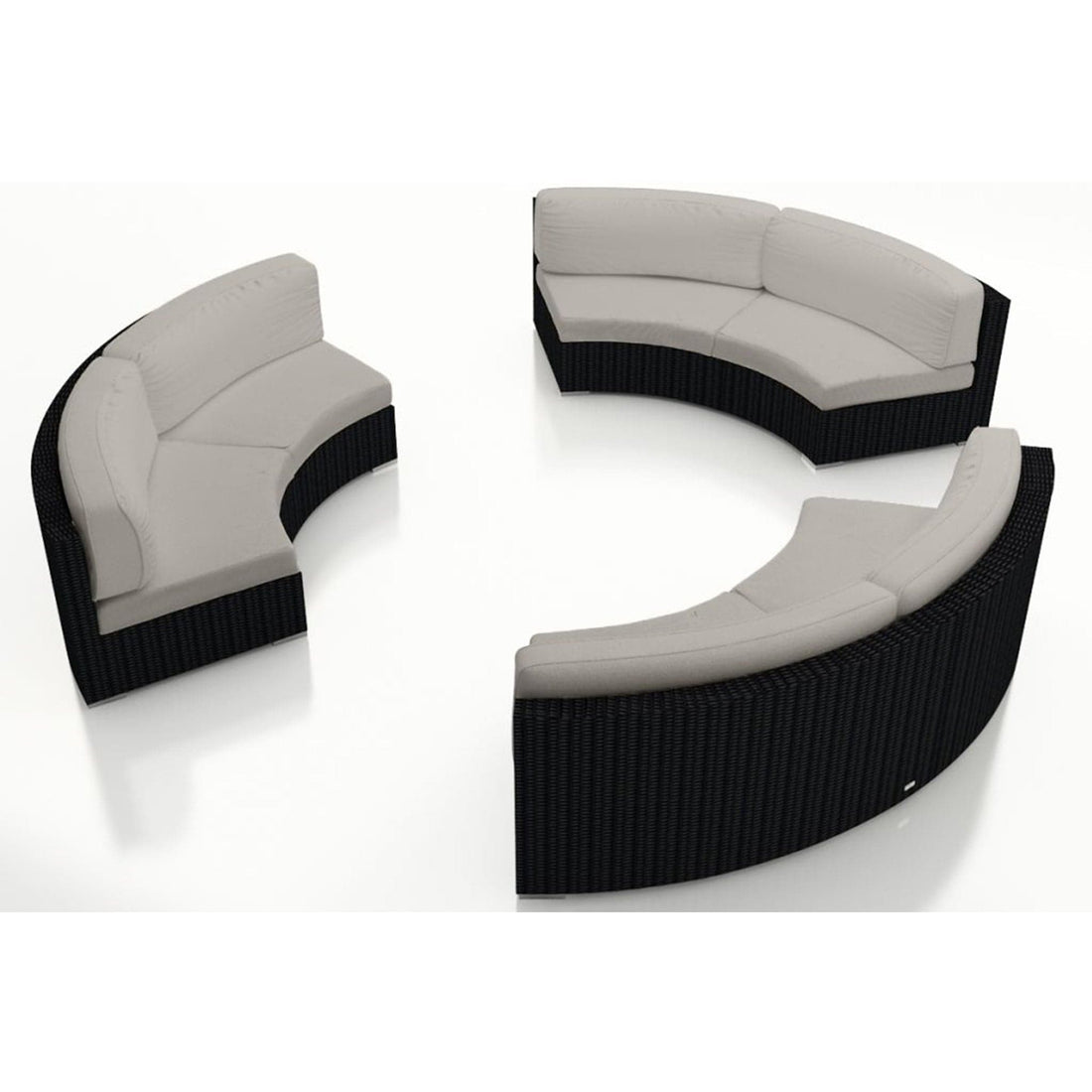 Urbana 3 Piece Curve Sectional Set