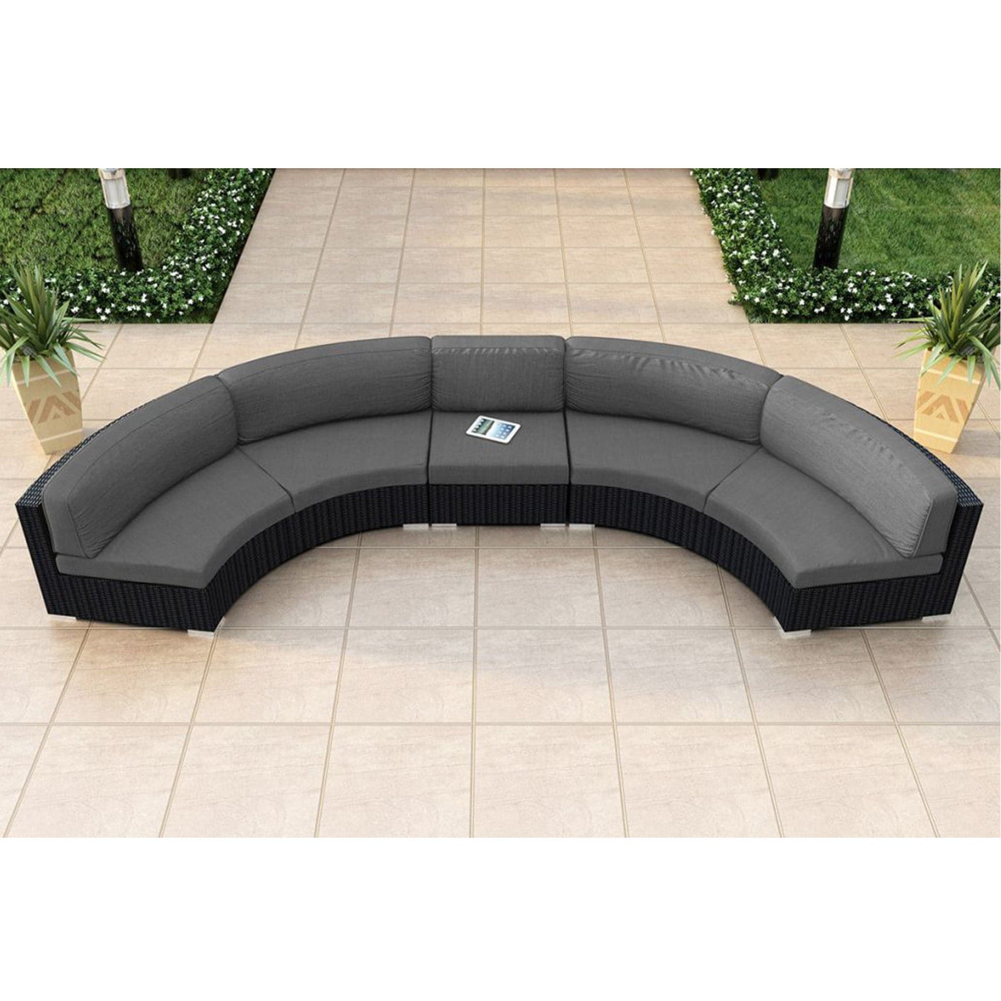 Urbana 3 Piece Extended Curve Sectional Set