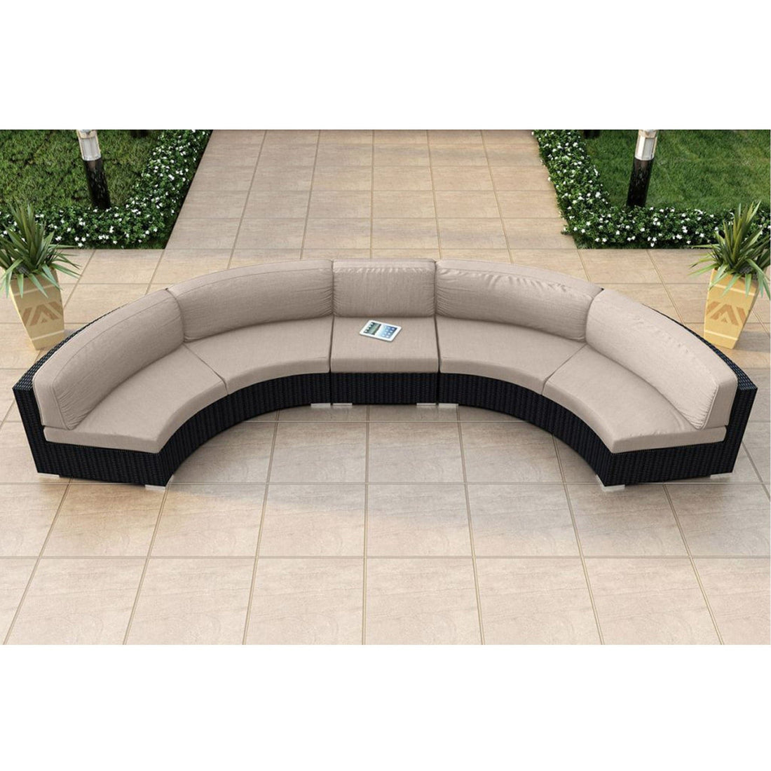 Urbana 3 Piece Extended Curve Sectional Set