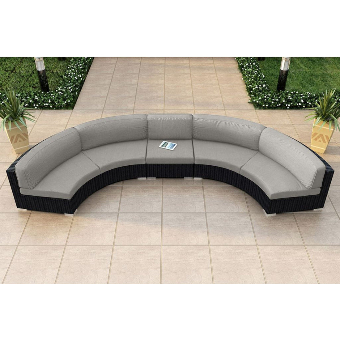 Urbana 3 Piece Extended Curve Sectional Set