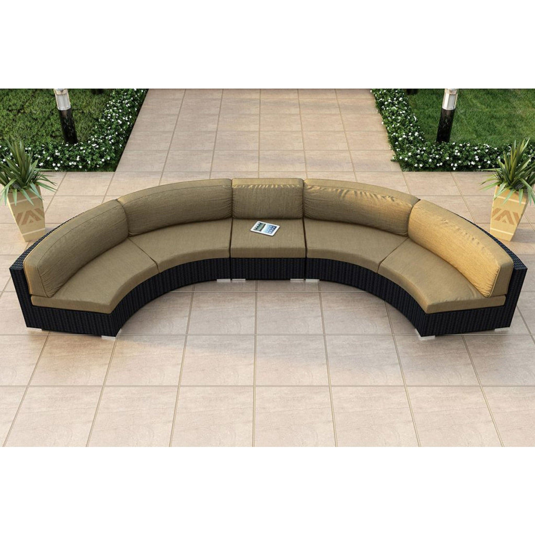 Urbana 3 Piece Extended Curve Sectional Set