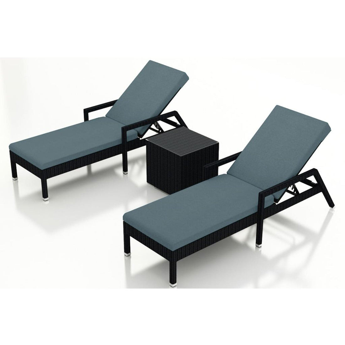 Urbana 3 Piece Reclining Chaise Lounge Set