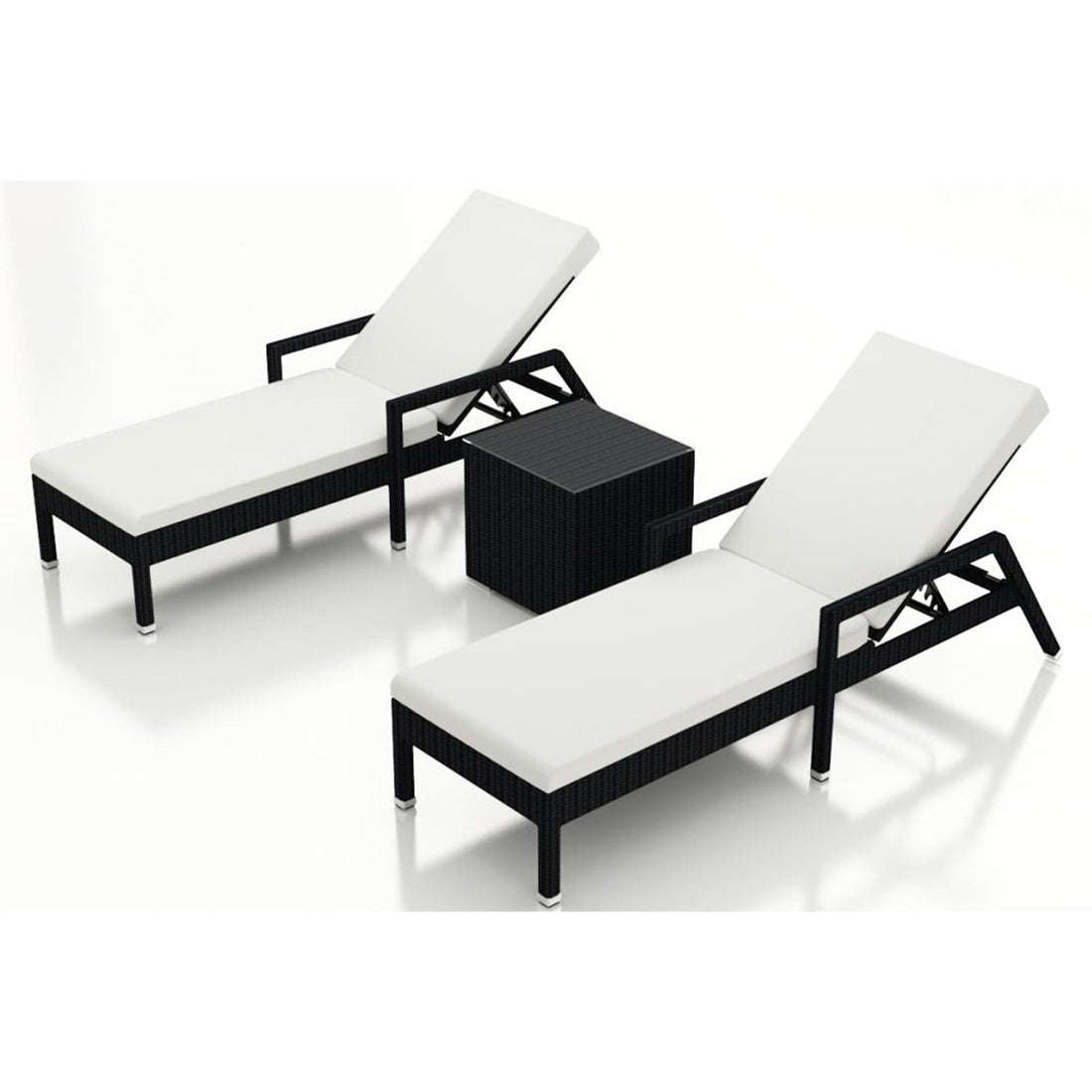 Urbana 3 Piece Reclining Chaise Lounge Set